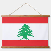 Tapiz mural con bandera del Líbano