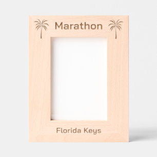 Marco de Marathon Florida grabado con láser