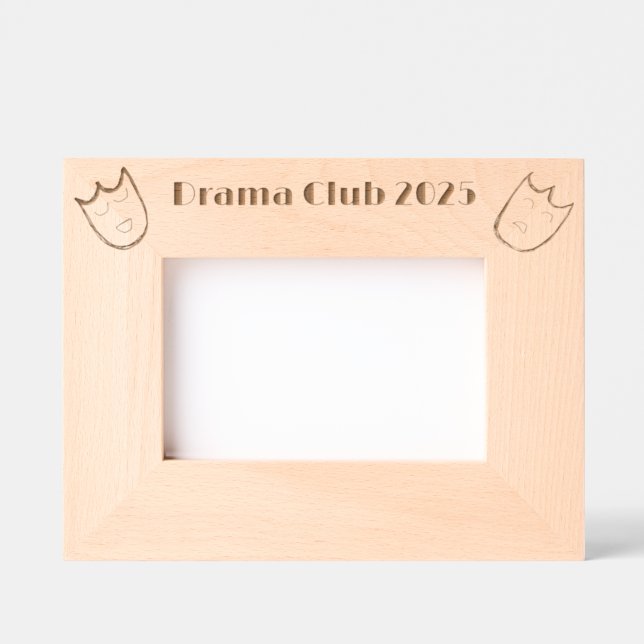 Marco de máscaras de teatro (con espacio para firm (Anverso)