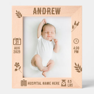 Marco de memoria de bebé personalizado | DP7