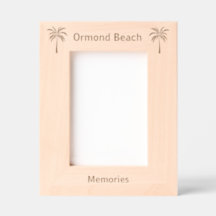 Marco de Ormond Beach Florida grabado con láser