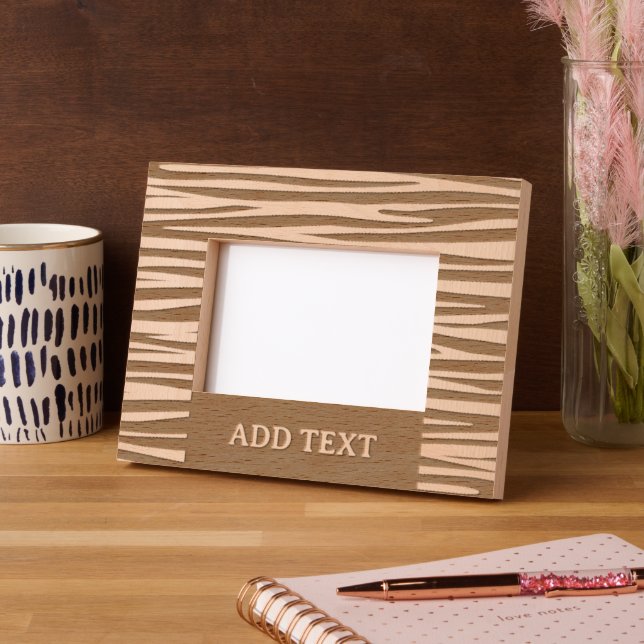 Marco de paisaje personalizado de 6" x 4", estilo  (Izquierda)