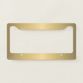 Marco de placa de coche dorado
