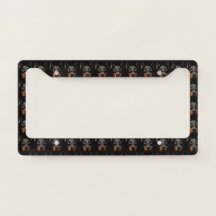 Marco de placa de matrícula Doberman