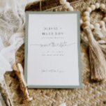Marco De Presupuesto Guardar La Tarjeta De Foto De<br><div class="desc">Esta mínima y moderna tarjeta de foto para guardar la invitación de boda de fecha incluye letras de guiones para el corazón para una manera divertida de informar a sus amigos y familia de su próximo boda.</div>