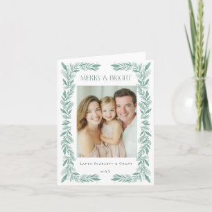 Marco de ramita verde clásico de Navidad