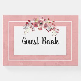 Marco de ramo de flores vintage rosa libro de invi