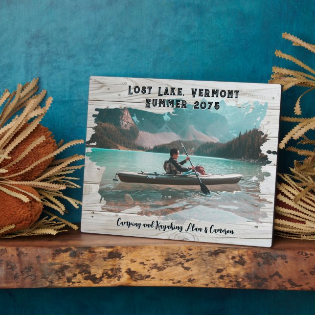 Marco de recuerdo de pincelada de madera ligera (Lado)