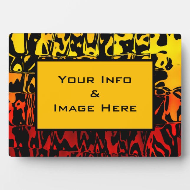 Marco De Swirl De Lava Resumen (Frente)