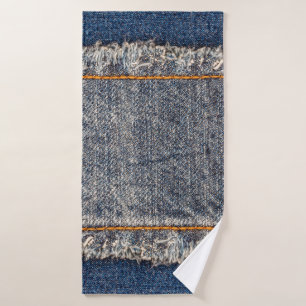 Marco de tela de jeans azules denim. Denim fabr bl