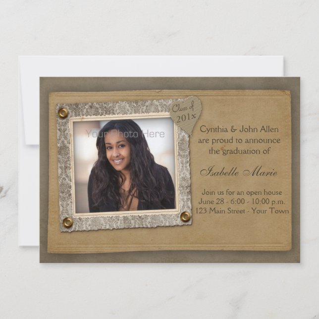 Marco del damasco, tarjeta de la foto de la (Anverso)