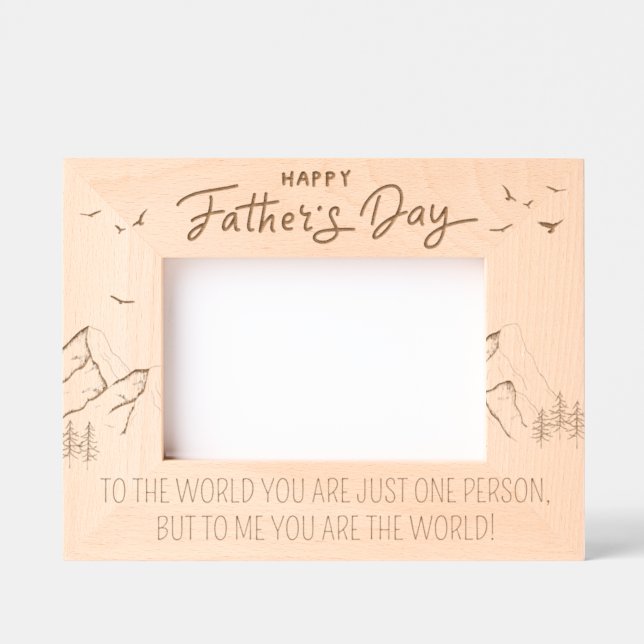 Marco del Día del Padre, feliz Día del Padre cita  (Anverso)