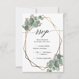 Marco diagonal Eucalyptus RSVP