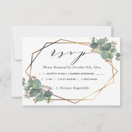 Marco diagonal Eucalyptus RSVP
