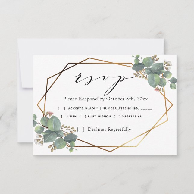 Marco diagonal Eucalyptus RSVP (Anverso)