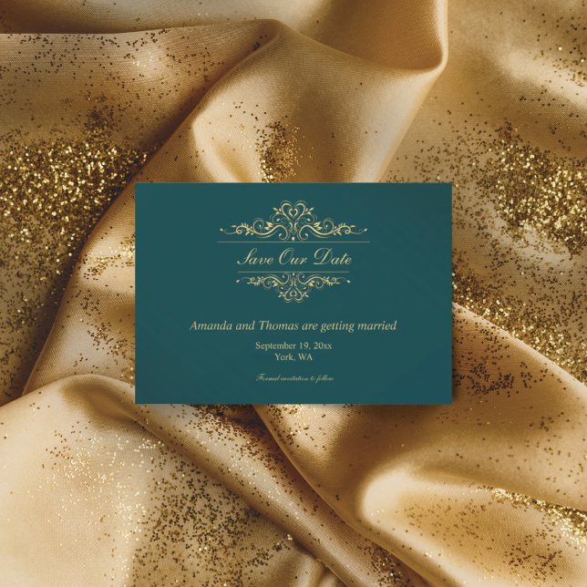 Marco dorado verde de gasolina guardar la tarjeta  (Subido por el creador)