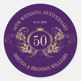 Marco dorado y plateado con un Pegatina cuadrado d