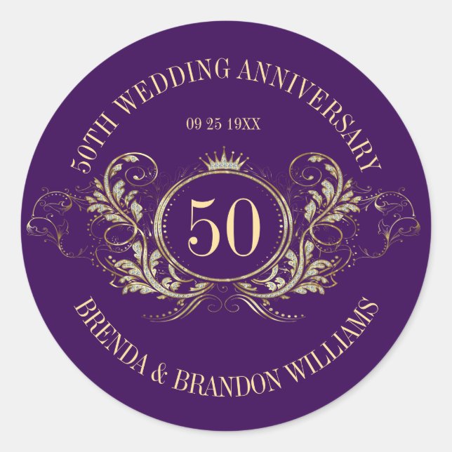 Marco dorado y plateado con un Pegatina cuadrado d (Anverso)