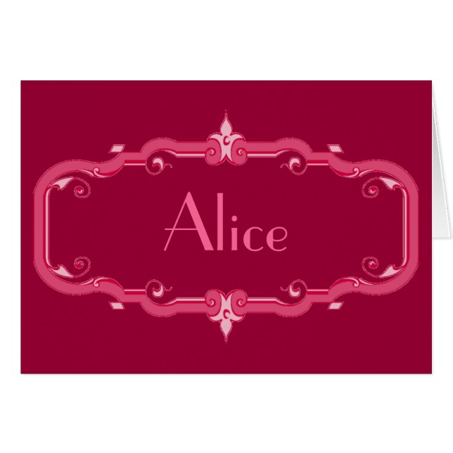 Marco elegante y floreciente (Anverso (Horizontal))