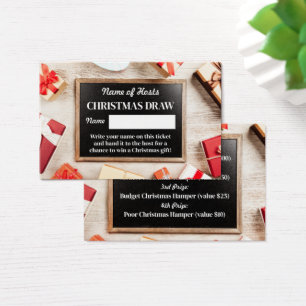 Marco festivo, Navidades Fiesta Raffle Tickets