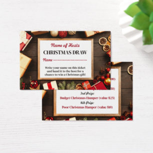 Marco festivo, Navidades Fiesta Raffle Tickets
