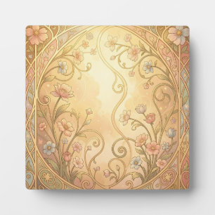 Marco floral Art Nouveau borde ornamental vintage