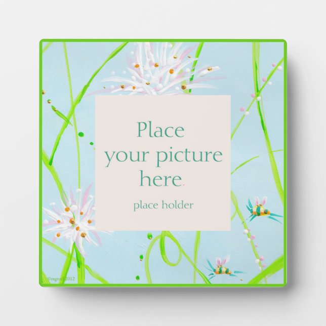 Marco floral de abejas pintadas (Frente)