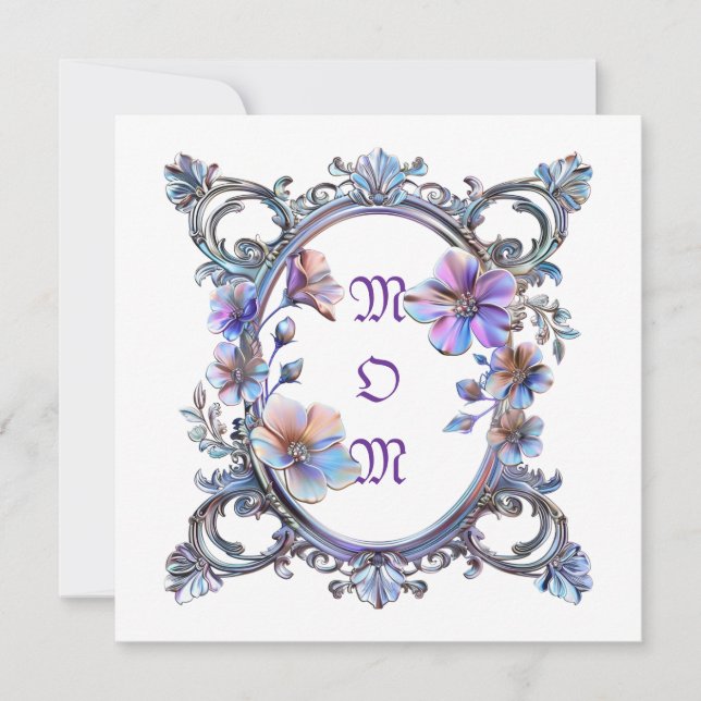 Marco floral de mamá (Anverso)