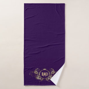 Marco Floral Purple And Faux Purpurina Girly