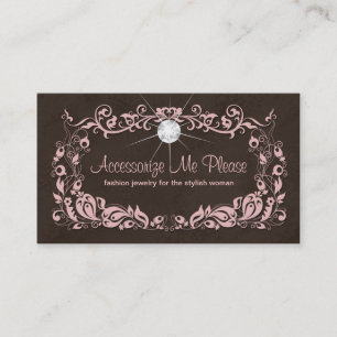 Marco floral Sd de Brown del rosa de la tarjeta de