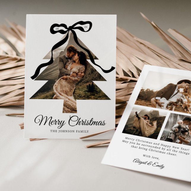 Marco fotográfico de árbol de navidad de arco negr (Subido por el creador)