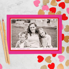 Marco fotográfico de El día de San Valentín rosado