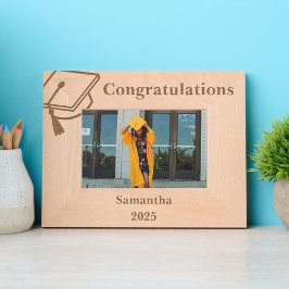 Marco fotográfico de graduación grabado personaliz