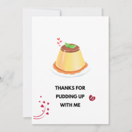 Marco fotográfico de la tarjeta Love Pudding