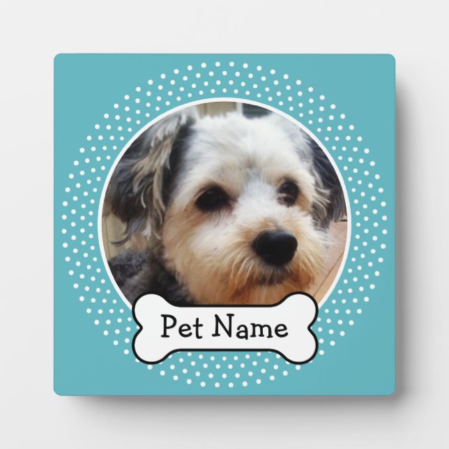 Marco fotográfico de Mascota de puntos de óseo y p (Frente)