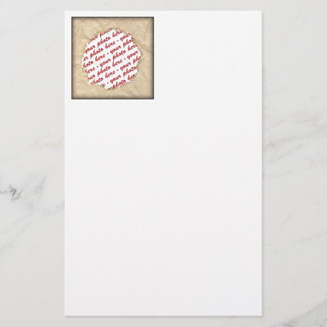 Marco fotográfico de papel de arrugas (Anverso)