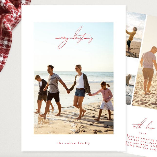 marco fotográfico rojo moderno de navidad navideña (Subido por el creador)