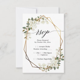 Marco geométrico de oro de Magnolia RSVP
