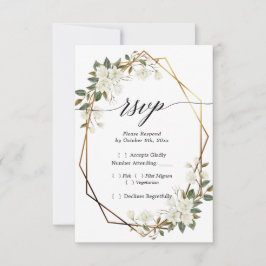 Marco geométrico de oro de Magnolia RSVP