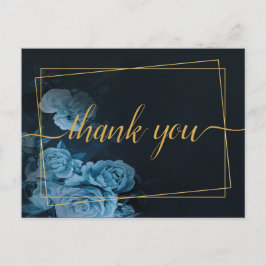 Marco geométrico dorado Simple Chic  Postal de agr