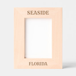 Marco grabado con láser de Florida junto al mar