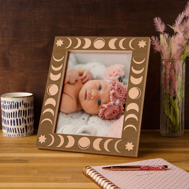 Marco grabado de fase de luna boho celestial (Subido por el creador)