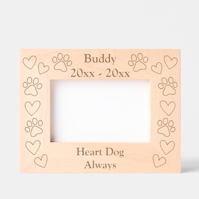 Marco láser grabado en personalizado Mascota de pa (Anverso)