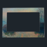 Marco Magnético Claude Monet - Atardecer en el Sena en Lavacourt<br><div class="desc">Atardecer en el Sena en Lavacourt,  Efecto Invierno / Soleil couchant sur la Seine a Lavacourt,  effet d'hiver - Claude Monet,  Petróleo en lienzo,  1880</div>