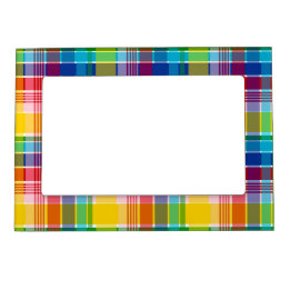 Marco Magnético Patrón Madras de las Islas Vírgenes Estadounidense