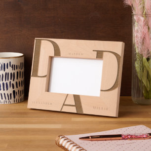 Marco minimalista de papá grabado