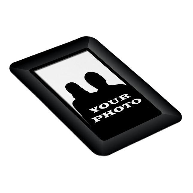 Marco negro para tu plantilla de imán de fotos pre (Lado Derecho)