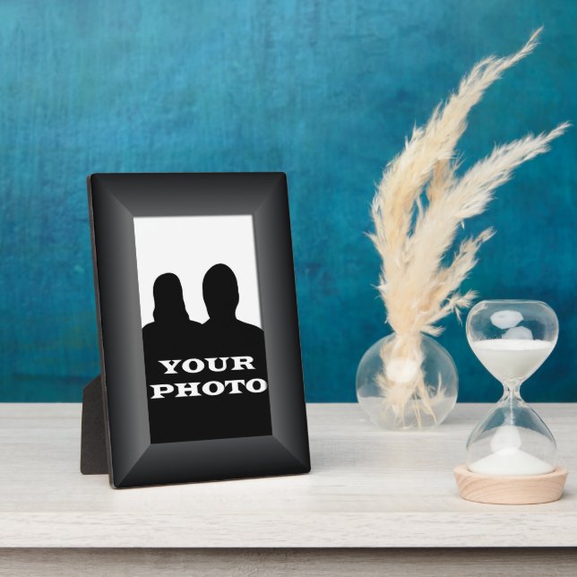 Marco negro tu foto 5 x 7 plano vertical (Lado)
