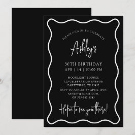 marco ondulado, borde ondulado, invitación de fies