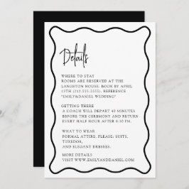 Marco ondulado, borde ondulado, moderno, tarjeta d